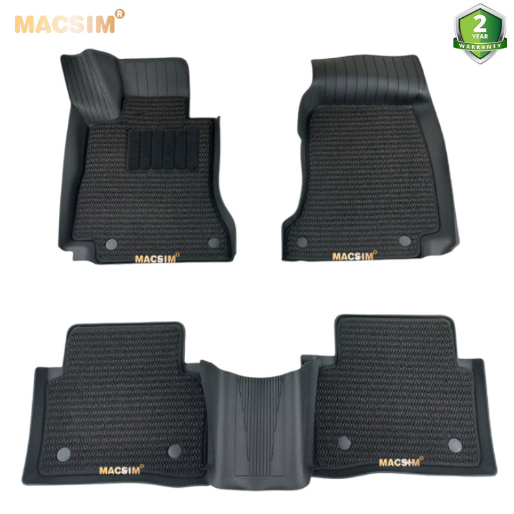 Thảm lót sàn ô tô 2 lớp cao cấp dành cho xe Mercedes Benz C new 2021+ nhãn hiệu Macsim 3w Giá 8,250,000 Đồng*Miễn phí vận chuyển
