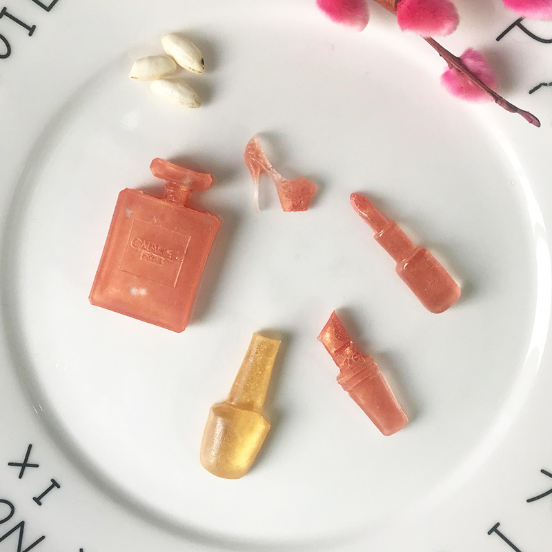 Khuôn silicon nước hoa /son môi /giầy vỉ 5 món