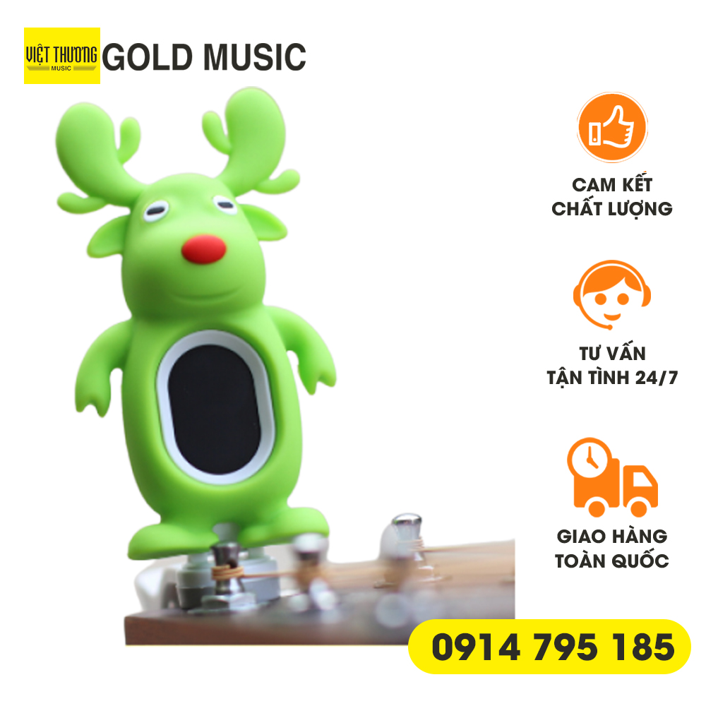 Máy lên dây đàn guitar tunner GT A7 , Máy chỉnh dây hình tuần lộc các loại đàn guitar, ukulele, violin, guitar bass - Gold Music