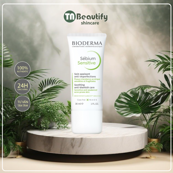 Kem Dưỡng Bioderma Giúp Se Khít Lỗ Chân Lông Giảm Bóng Nhờn 30ml Sébium Pore Refiner