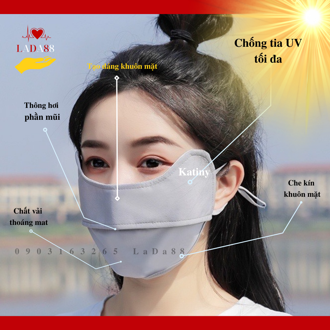 Khẩu Trang Katiny Chống 99% Tia UV