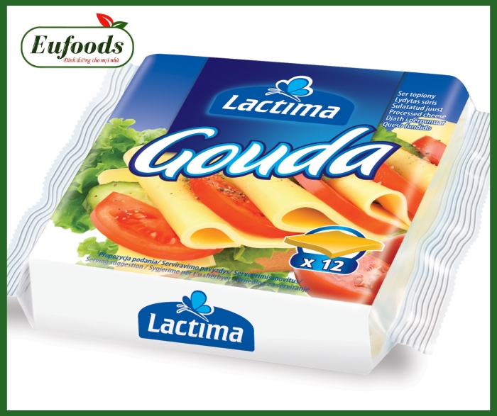 Phô Mai Lát Lactima Gouda Ba Lan 200g (date T10/2023)
