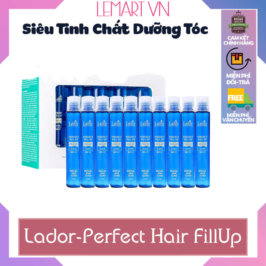 Tinh chất dưỡng tóc lador - perfect fill-up ampoule hộp nhỏ. dưỡng chất phục hồi tóc hư tổn và làm tóc chắc khoẻ . hàng xách tay
