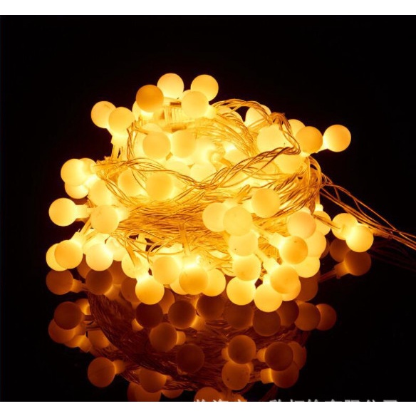 Dây Đèn Led Cherry Ball 40 Bóng Dùng Pin AA và USB Giá Rẻ