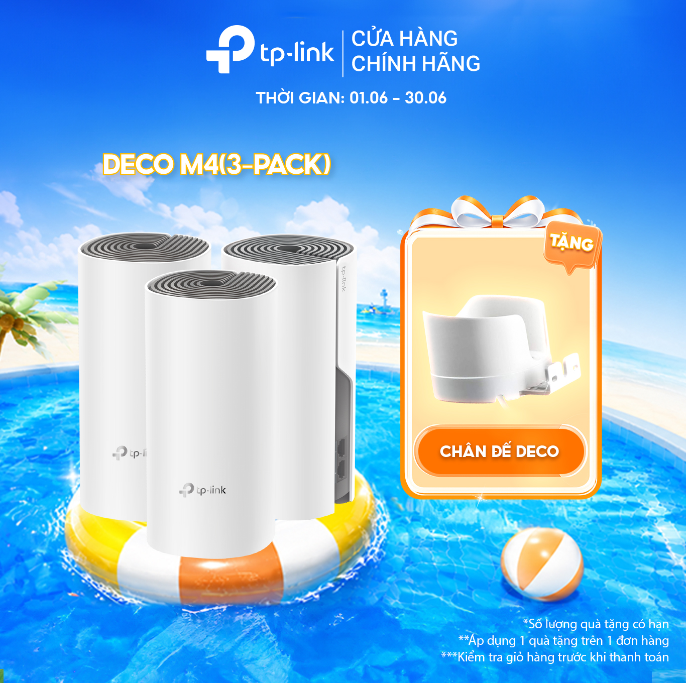 Hệ Thống Wifi Mesh TP-Link Deco M4 cho gia đình AC1200 độ phủ lên tới hơn 372 mét vuông - Hãng phân phối chính thức
