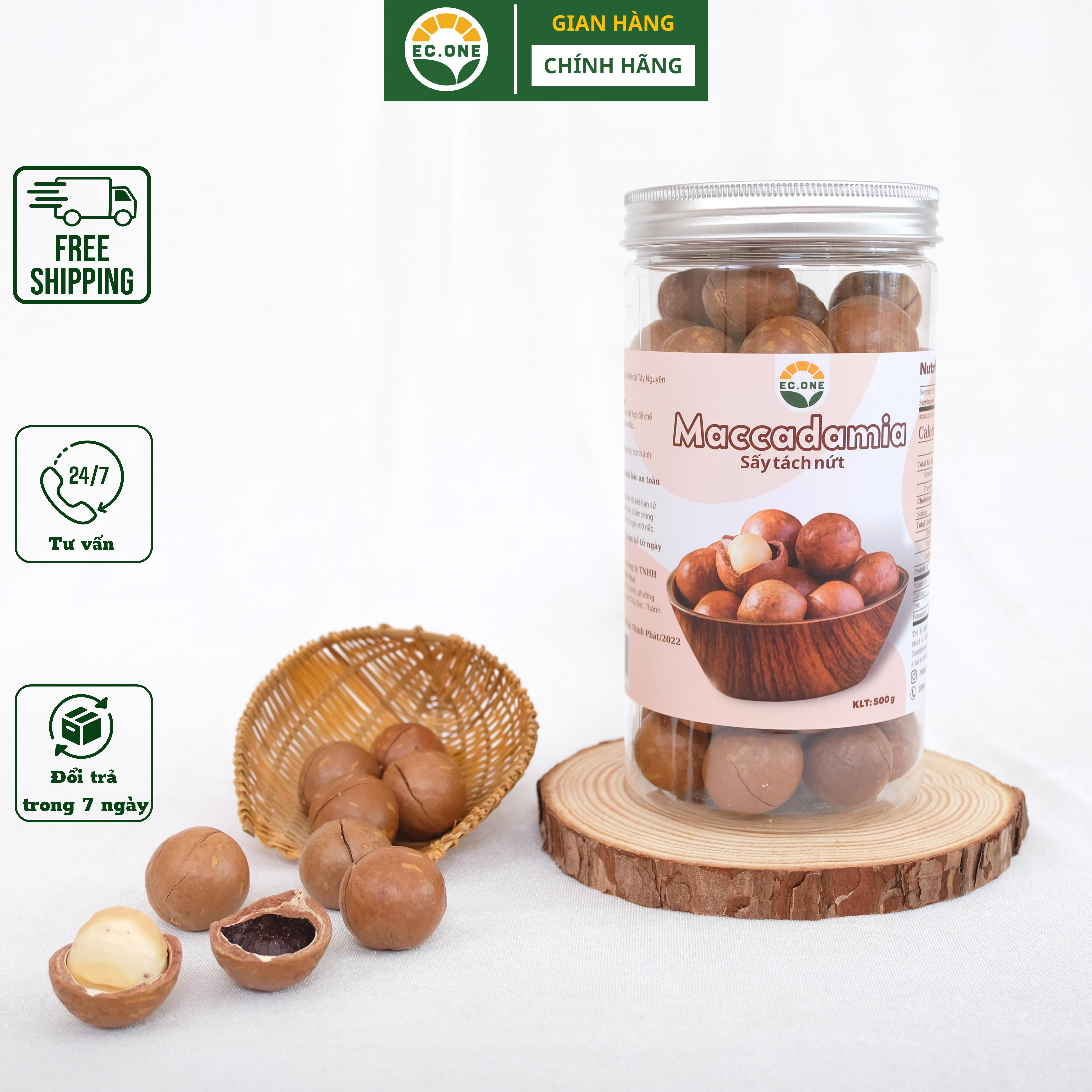 Hạt Macca sấy tách nứt nguyên vị By Ec-One