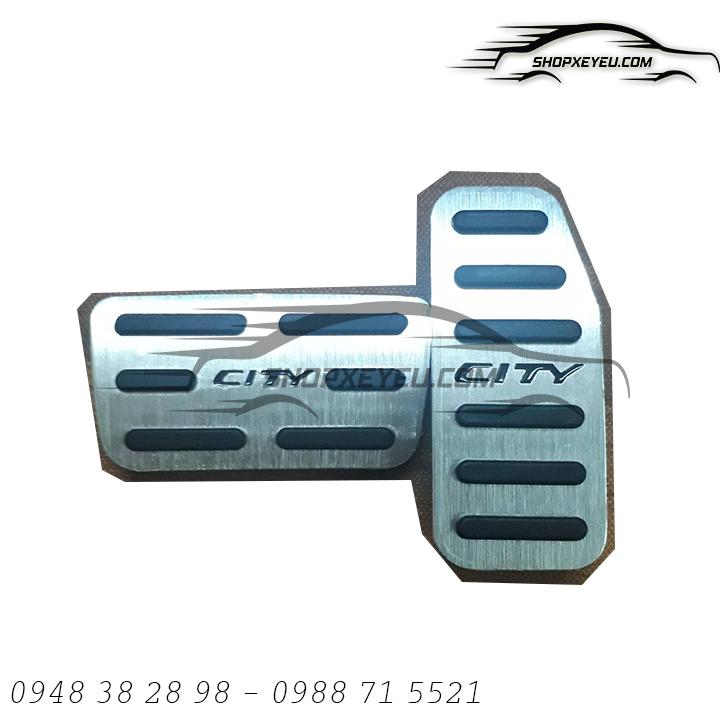 Ốp chân ga chân phanh 2 mảnh Honda city