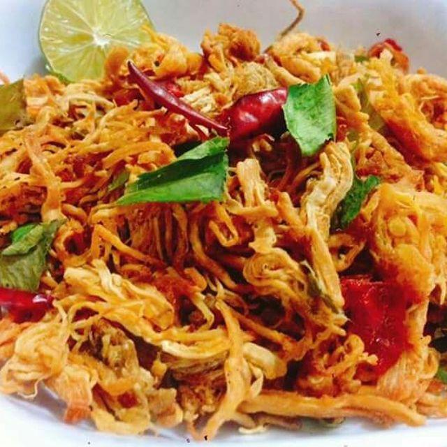 Khô Gà Lá Chanh Thượng Hạng - Không vụn, không độn bột hộp 500gr