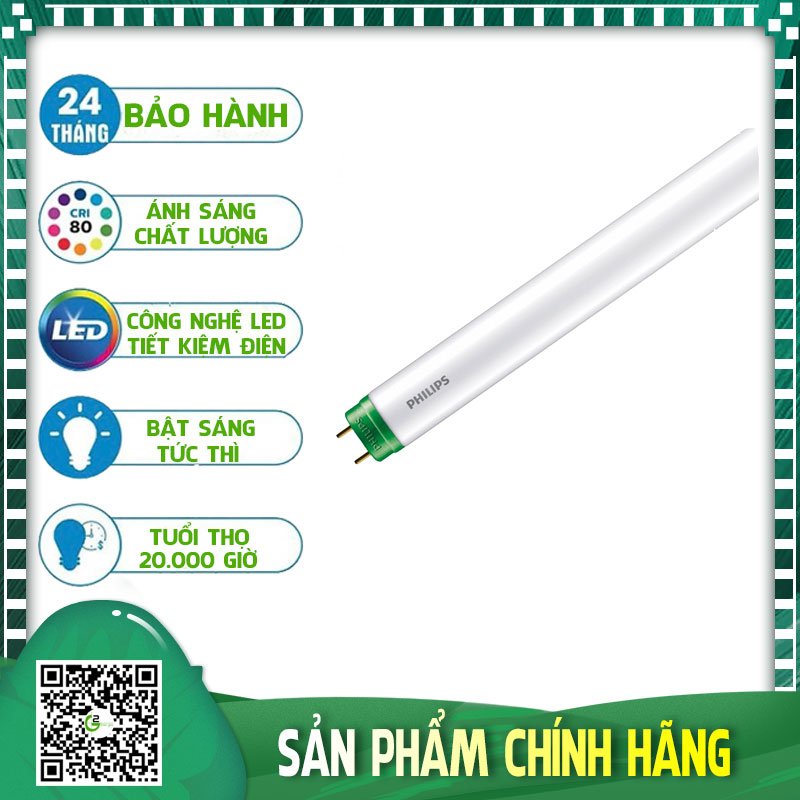 [HCM]Combo 10 bóng đèn Led Tuýp Philips siêu sáng 0.6m Ecofit HO 10W T8 AP I G (Trắng/Vàng/Trung tính)