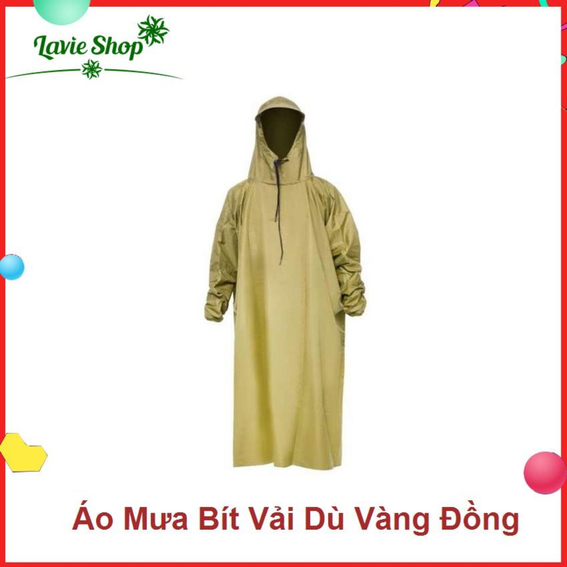 Áo Mưa Không Xẻ Tà Vải Dù - 1,6m - cao cấp - nhiều màu