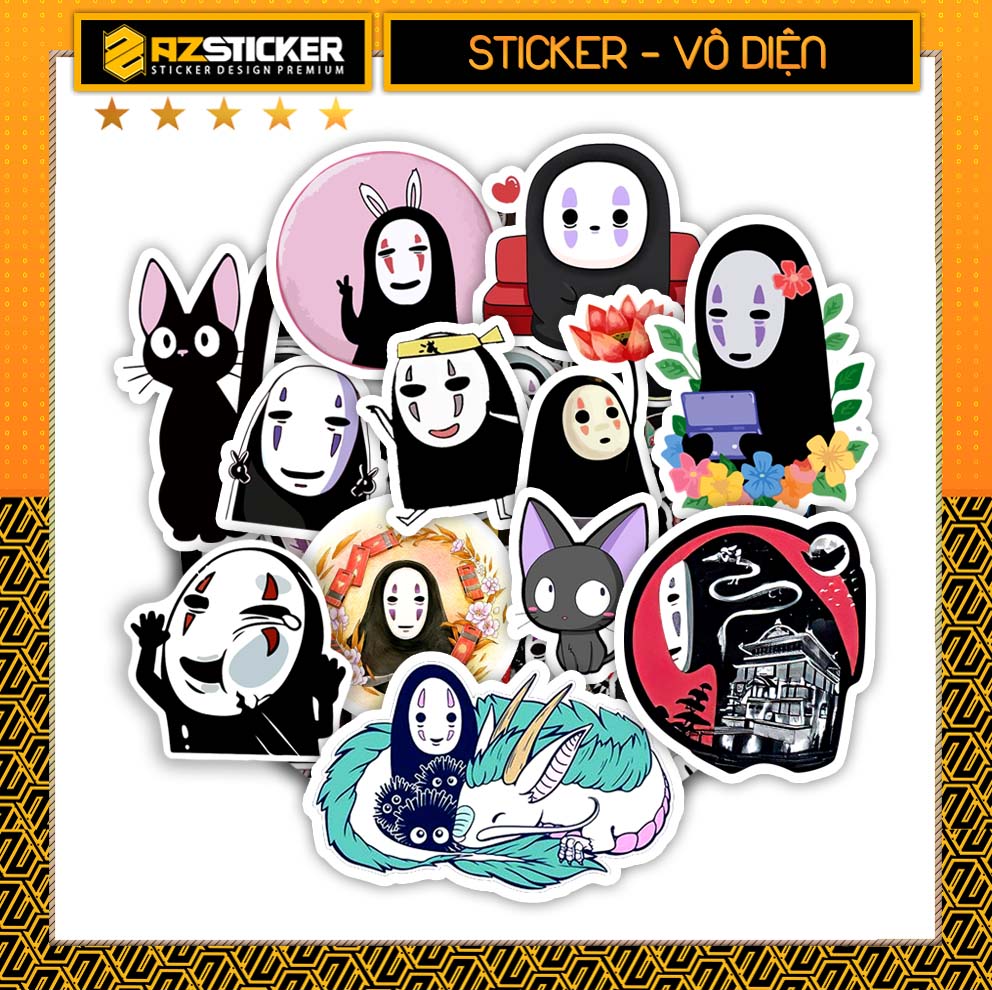 Sticker Vô Diện - Hình Dán Vô Diện | Dán Nón Bảo Hiêm, Điện Thoại, Laptop, Bình Nước...Chống Nước, Chống Bay Màu