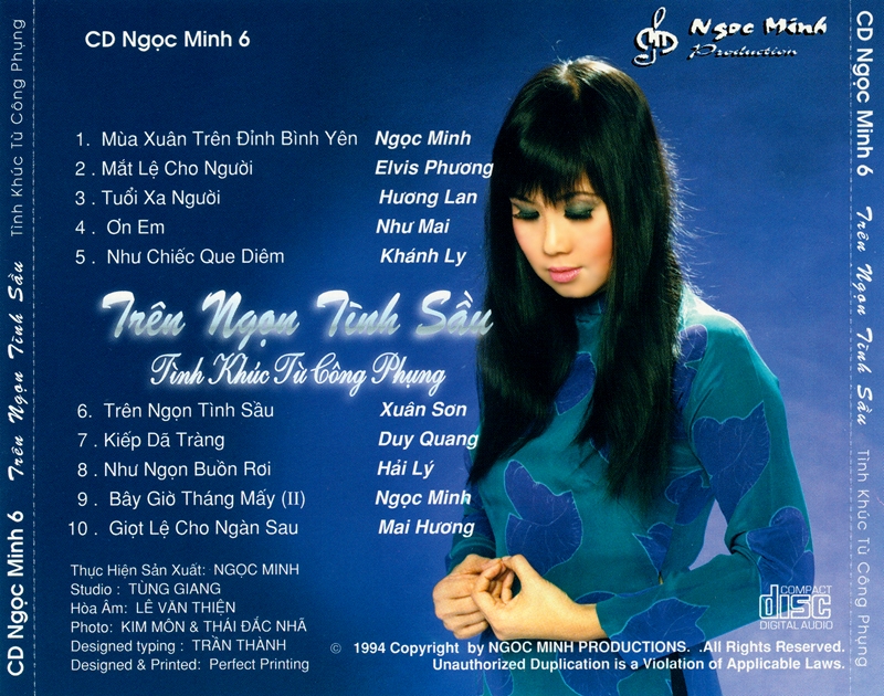 [MDCD] Bộ 3 Đĩa CD Nhạc Từ Công Phụng Tuyển Chọn