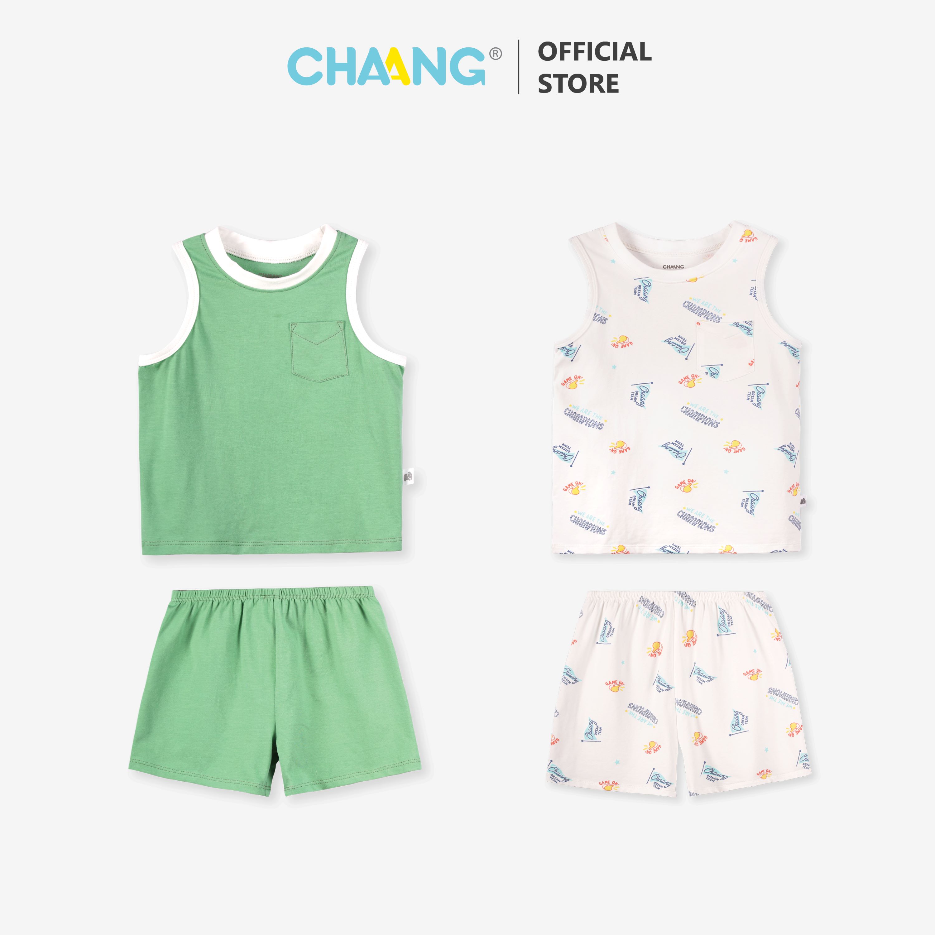 Bộ quần áo ba lỗ bé trai Olympia Chaang