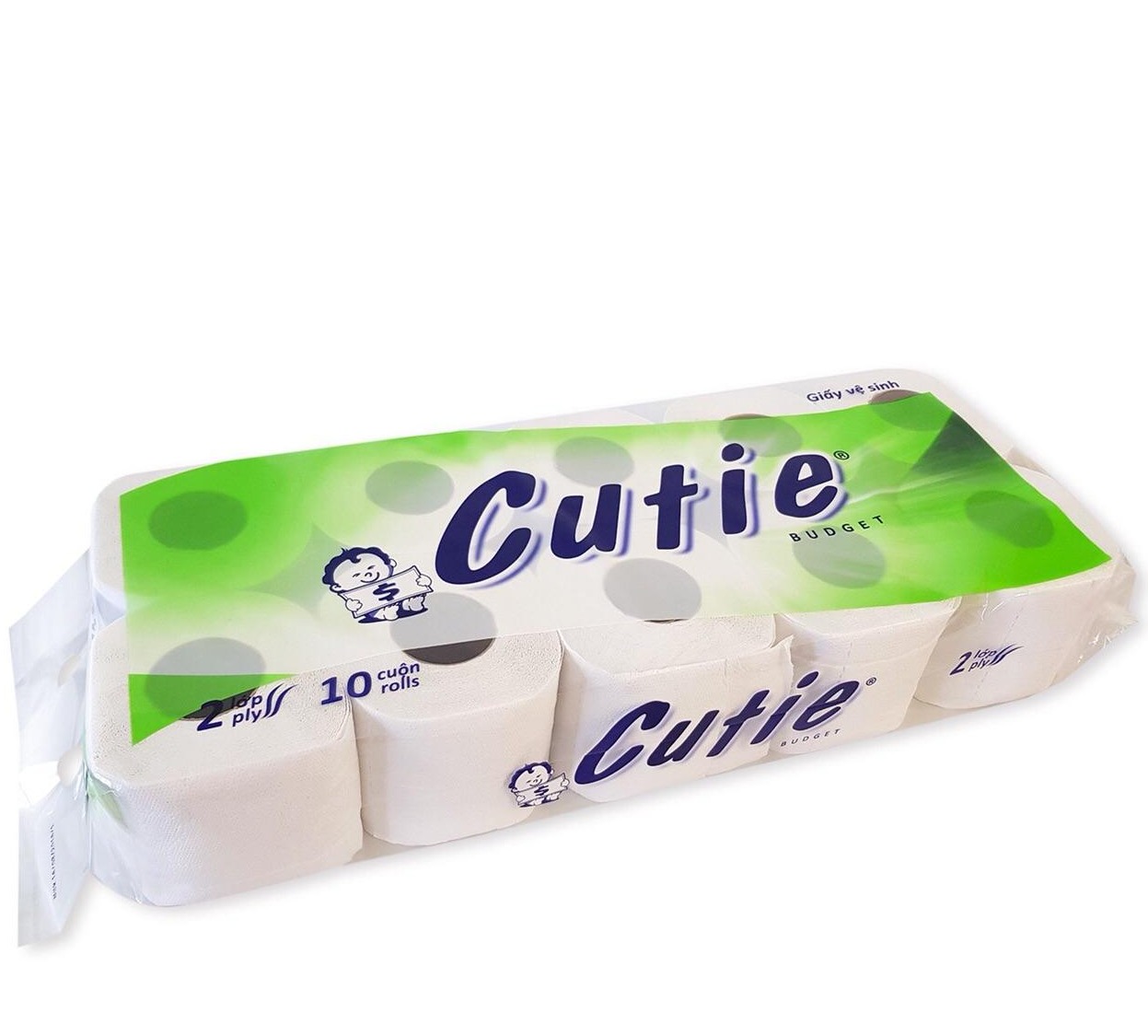 giấy vệ sinh cutie xanh 10 cuộn