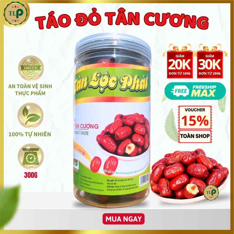 Táo đỏ tân cương tân lộc phát - hũ 300g