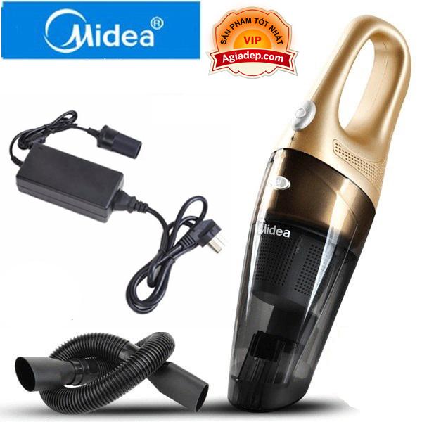 Máy hút bụi cầm tay Mini cho oto xe hơi MIDEA và Adapter để dùng cả trong nhà và trên oto -