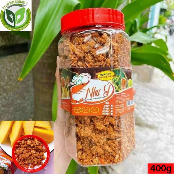 [ LOẠI NGON ĐẶC BIỆT ] Muối Tôm Như Ý Đặc Sản Tây Ninh Hũ 400g/100g Siêu Ngon - Muối Tôm Nguyên Hạt To Thượng Hạng - Giá Cực Rẻ, Giòn Thơm, Cay Cay, Độ Mặn Vừa Ăn, Muối Chấm Hoa Quả, Muối Trộn Bánh Tráng Trộn, Muối  Tây Ninh