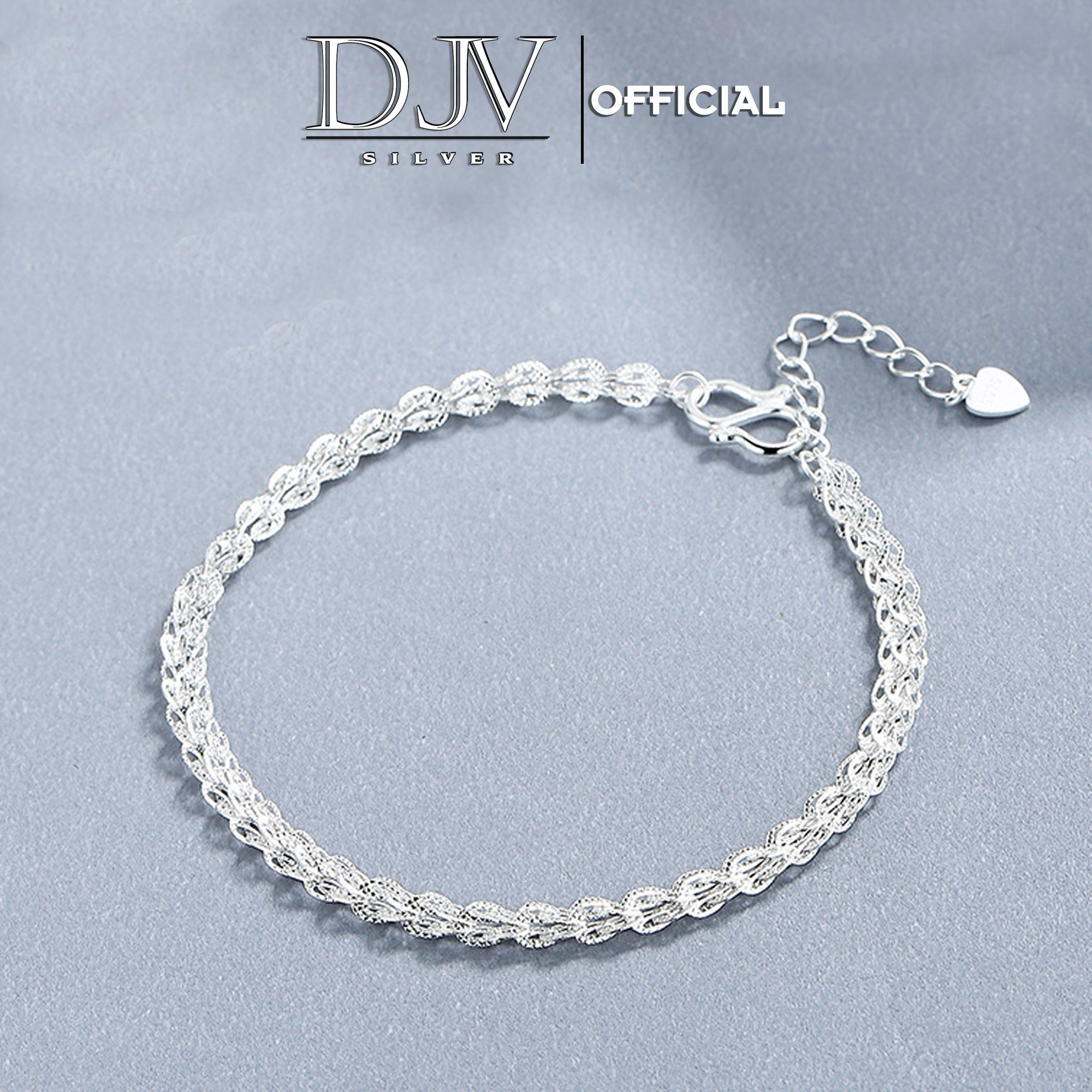 Lắc tay bạc 925 DJV, lắc tay bạc ý đuôi phụng thời trang, vẻ đẹp sang trọng, tinh tế, vòng tay bạc thật