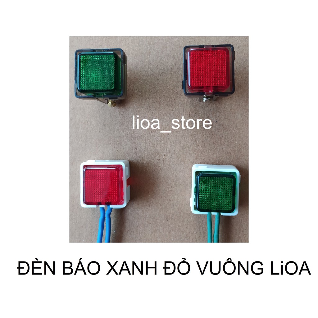 Hạt đèn báo lỗ vuông lioa