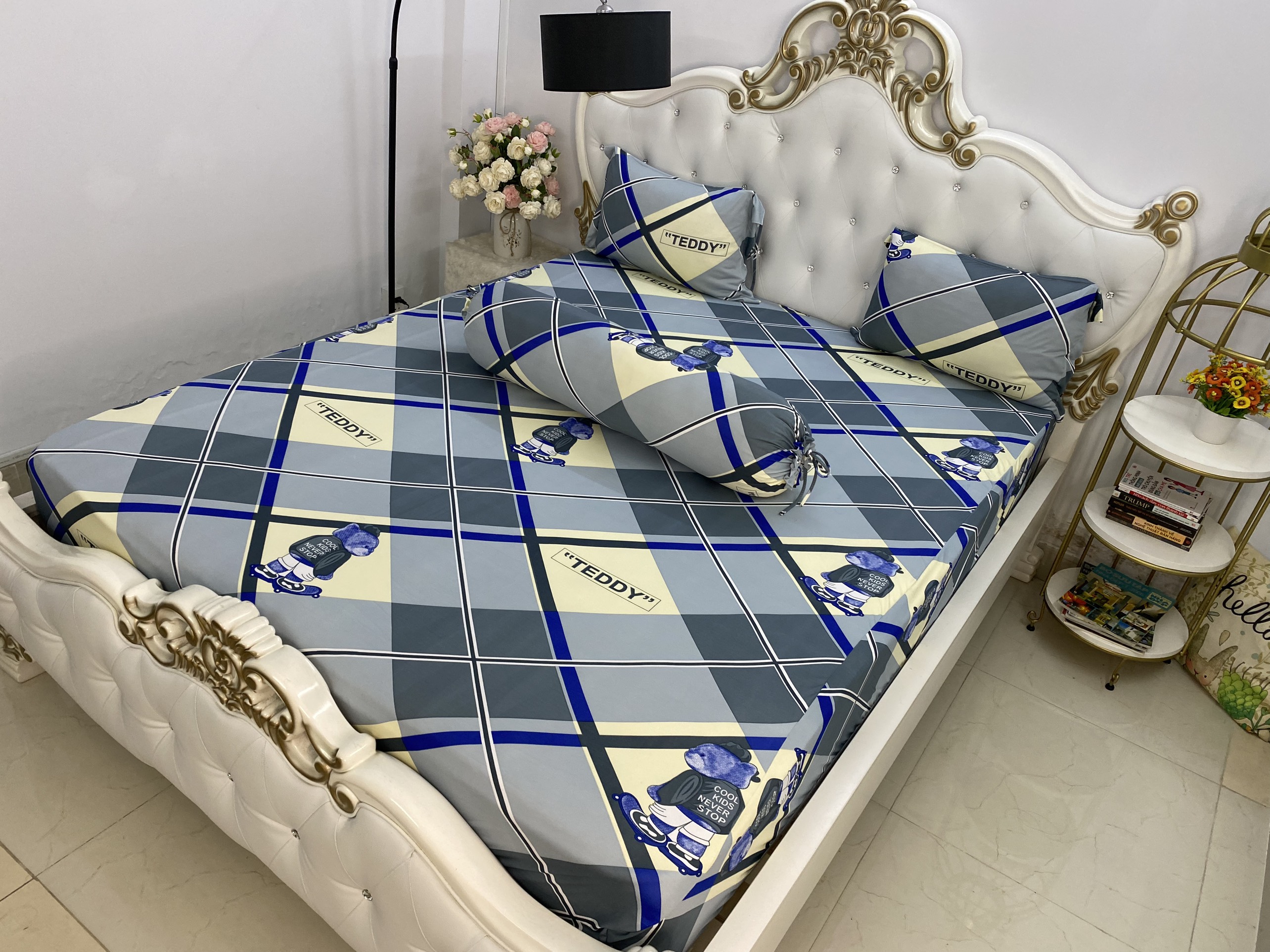 [HCM]Bộ Drap Thun Hàn Quốc mát lạnh { 4 món } đủ size