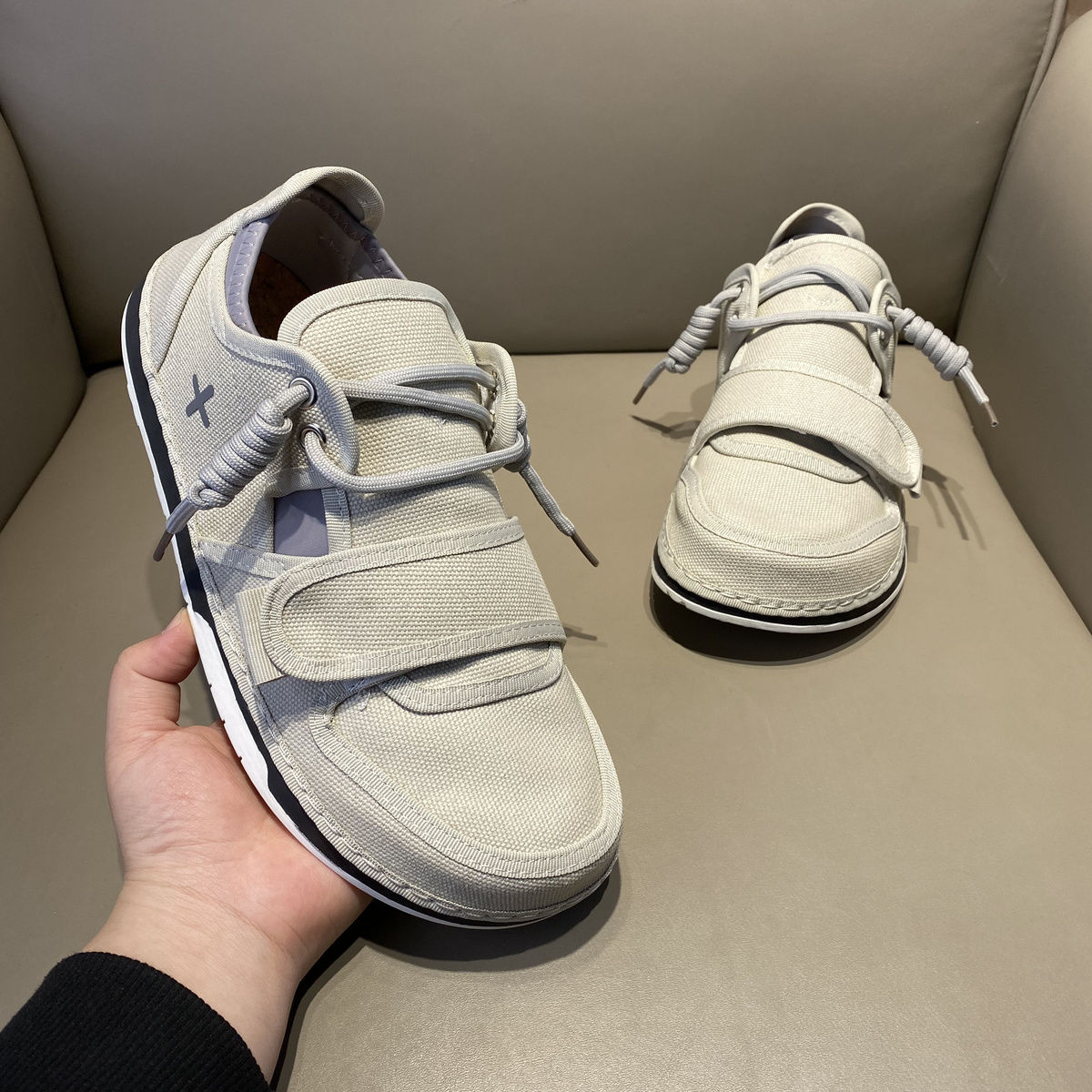 Giày Nam Sành Điệu Hề 2024 Mùa Xuân Mới Velcro Mặt Vải Thoáng Khí Thoải Mái Douyin Nhanh Tay Hot Phong Cách Thoải Mái Giày Thể Thao Thường Ngày - 8