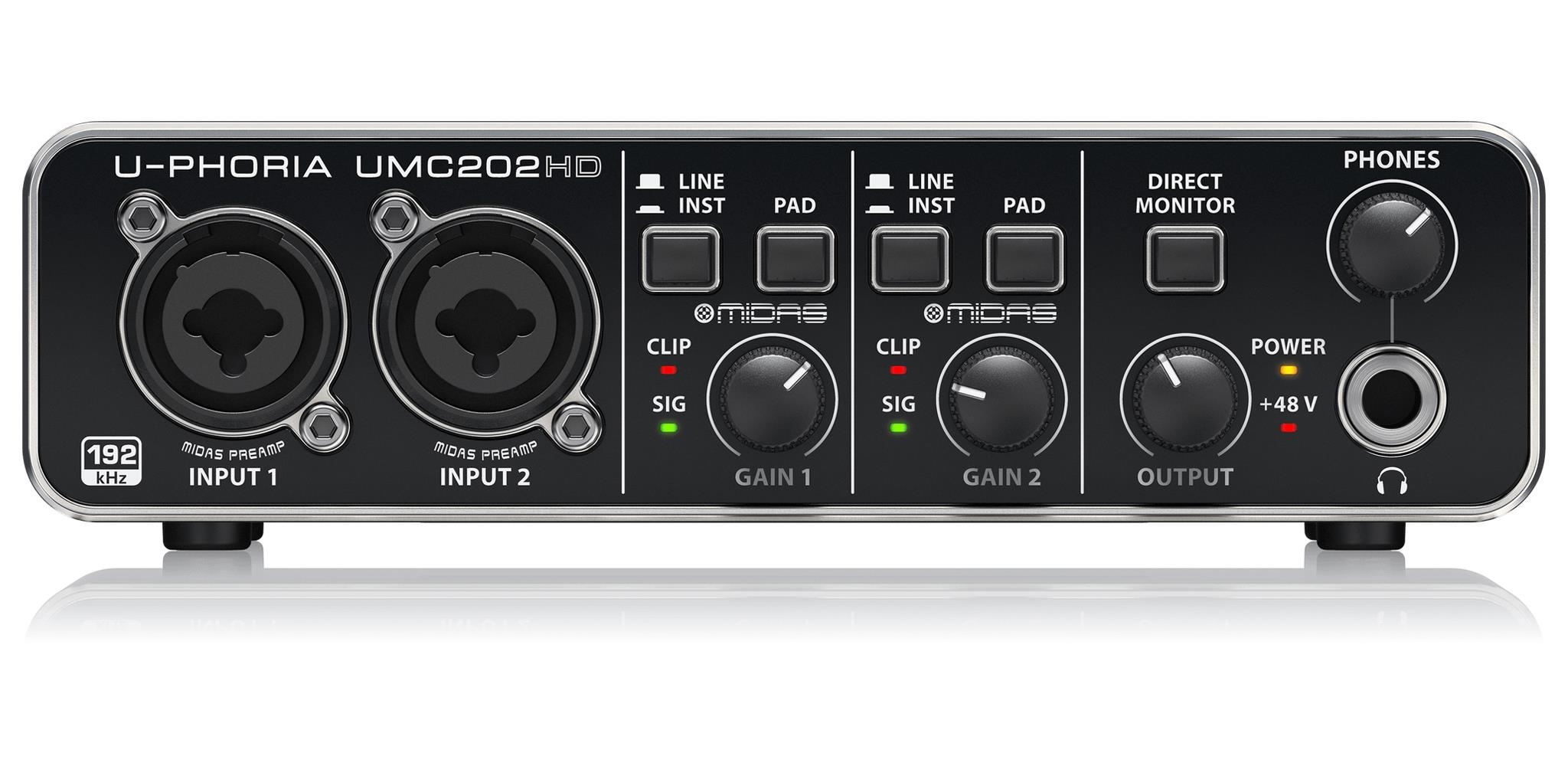 Sound card behringer umc202hd