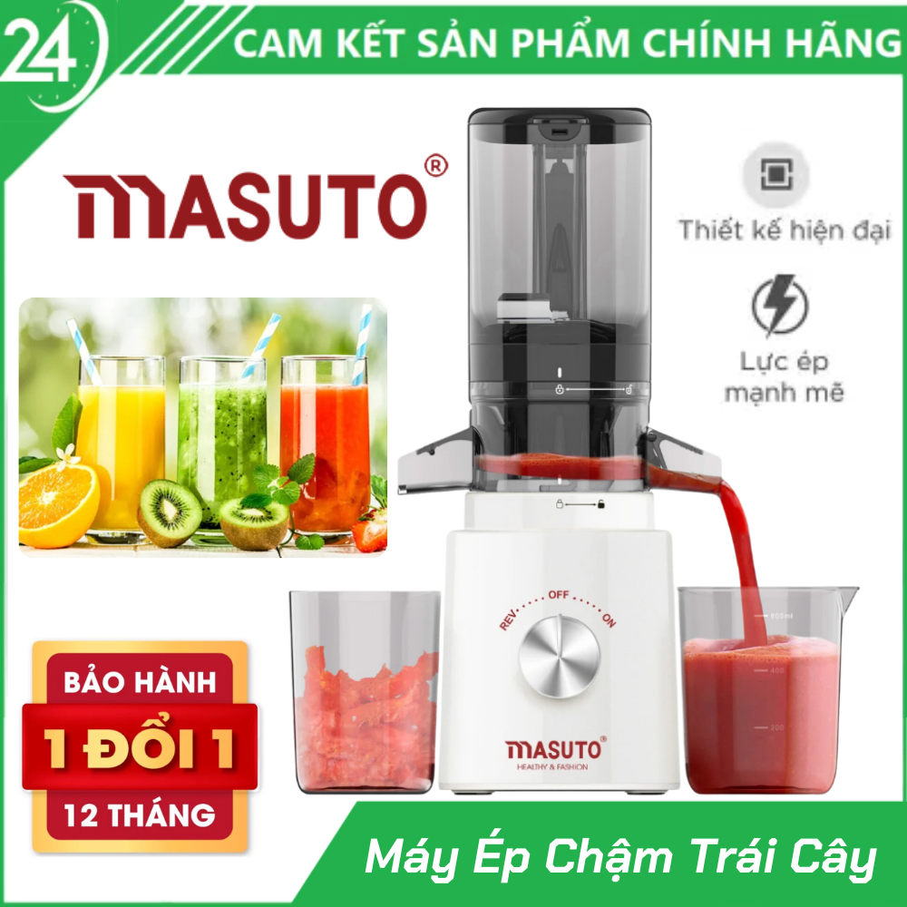 Máy Ép Chậm Hoa Quả Masuto MS Healthy Thiết Kế Hiện Đại Dễ Dàng Sử Dụng Ép Hiệu Quả