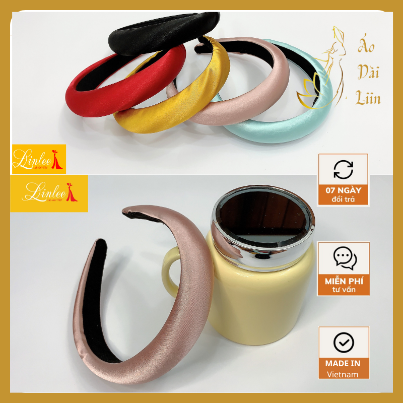 Mấn Cài Đầu Nữ [Liin] Mấn Trơn Nữ Thiết Kế Đơn Giản, Thanh Lịch, Nhiều Màu Sắc Lựa Chọn