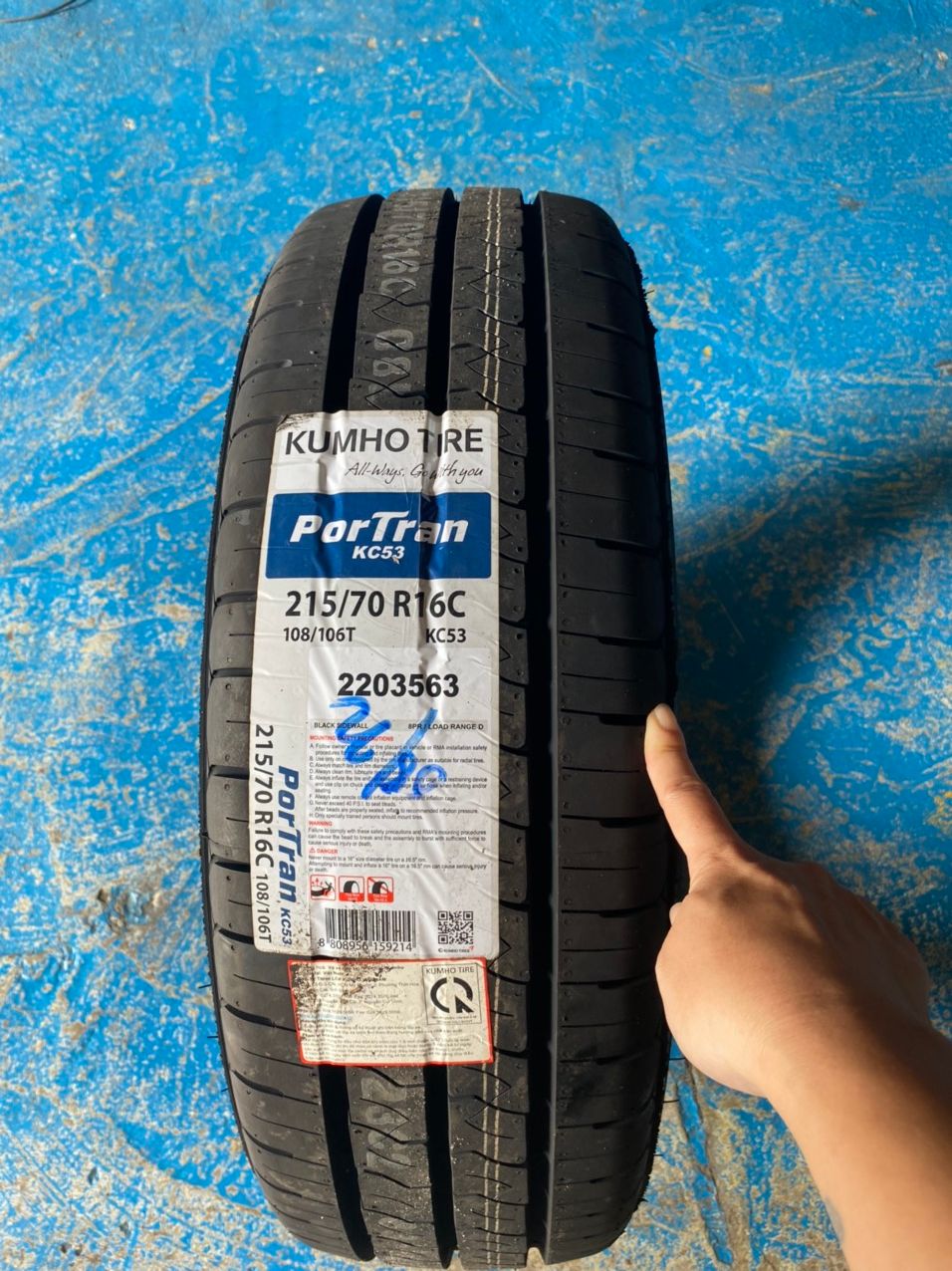 Lốp Kumho 215/70R16 KC53 Giá 1,850,000 Đồng*Miễn phí vận chuyển