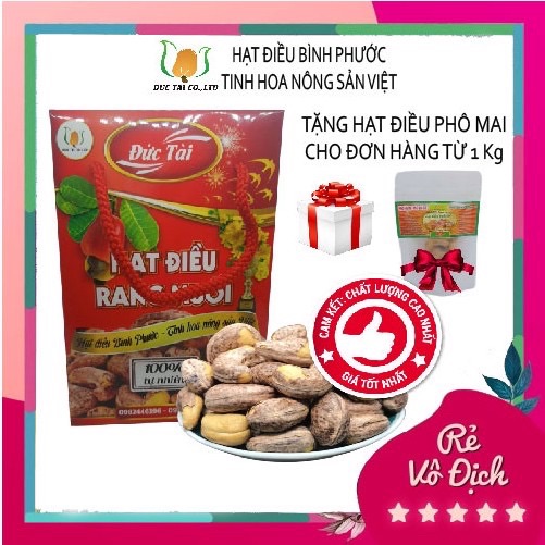 Hạt điều rang muối hôp 500gr ❤freeship❤ hạt điều bình phước chất lượng xuất khẩu