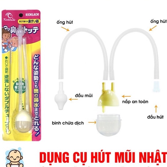 Dụng cụ hút mũi kichi công nghệ Nhật Bản - an toàn hút sạch gỉ mũi