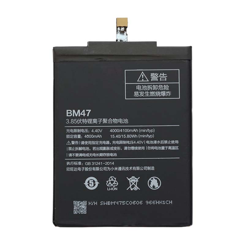 Pin Xiaomi Redmi 4X (BM47) dung lượng 4100mAh Zin