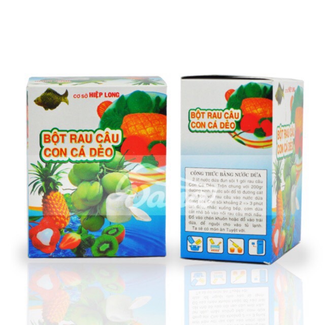 Bột rau câu con cá dẻo gói