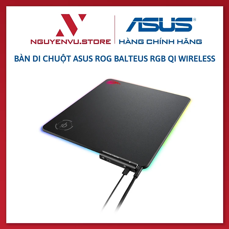 Bàn di chuột Asus ROG Balteus RGB Qi Wireless - Hàng chính hãng