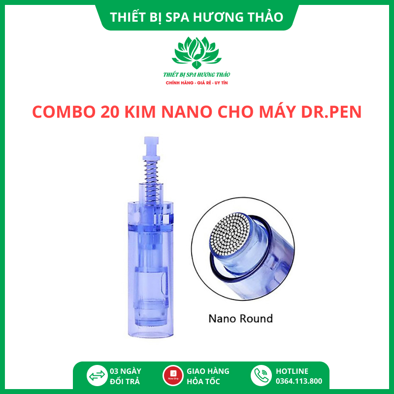Combo 20 Đầu Kim Nano cho Máy Phi Kim, Máy Lăn Kim Dr Pen