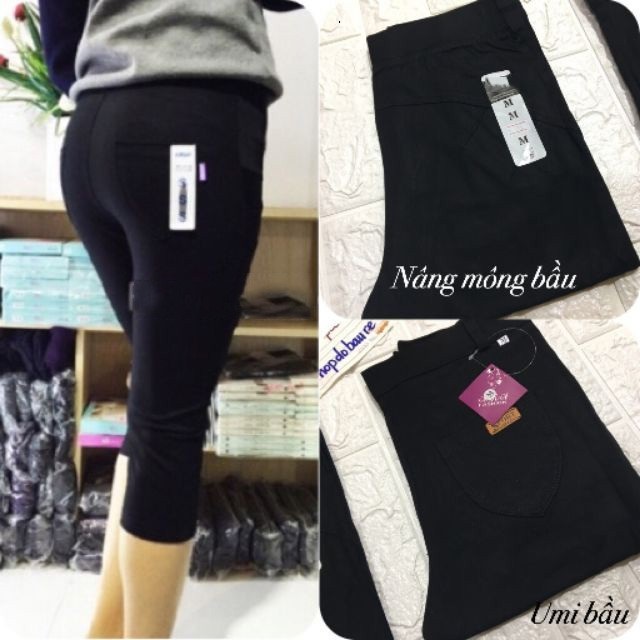 [Hoàn Tiền 6%] Quần bầu nâng mông legging, co giãn 4 chiều