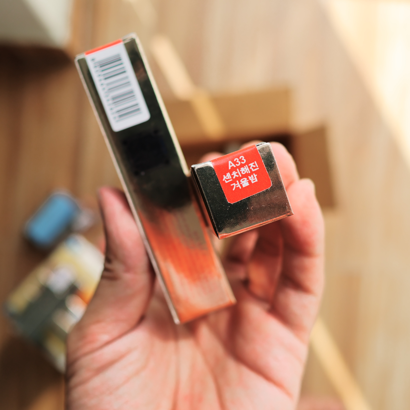 Son black a33 rouge màu đỏ cam dễ thương , son kem lì dành cho học sinh