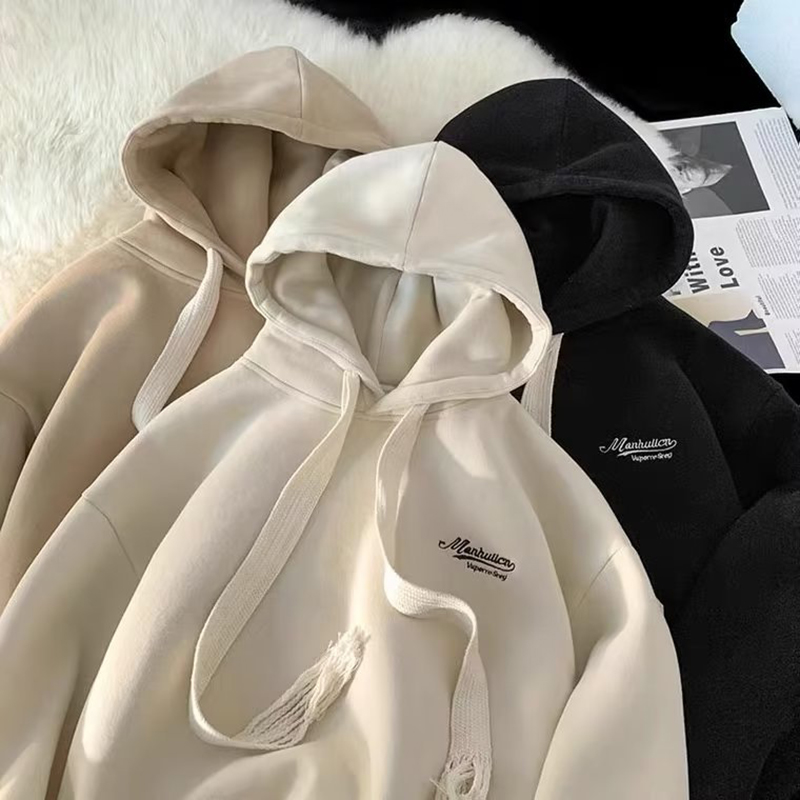 Áo form rộng nữ Áo Hoodie Nam Nữ, Áo Khoác Ngoài Có Mũ Phong Cách Mỹ Retro Nỉ Cao Cấp Áo Hoodie Nỉ áo khoác nữ kiểu mới nhất