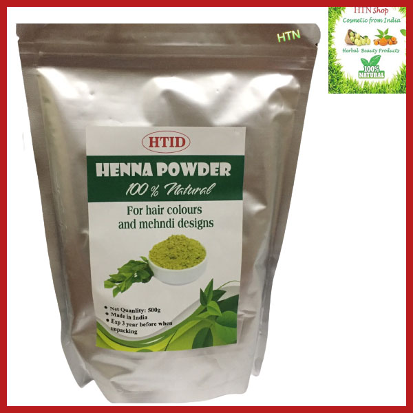 🌳👳 Bột henna nhuộm tóc màu đen phủ bạc chuyên nghiệp 500g 🌳👳- Henna powder black 500g