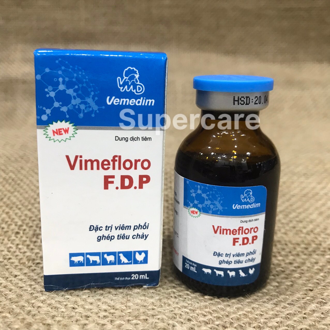 [Hoàn tiền 10%] [HSD 11/02/24] Vimefloro FDP 20ml-Thương Hàn Tụ Huyết Trùng Đường Tiêu Hóa (Tặng kèm ống tiêm)