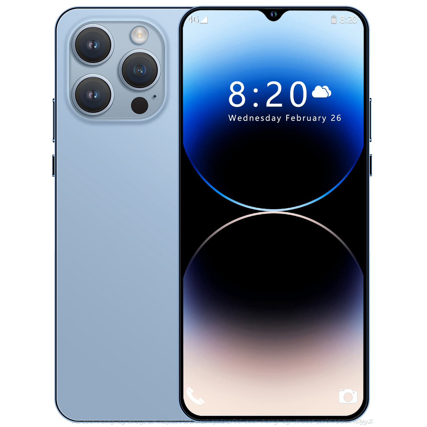 Ai Phone 100% new students genuine cheap 6.8inch FHD lowest price mobile phone large battery 6800mAh ultra cheap Android cellphone - 2