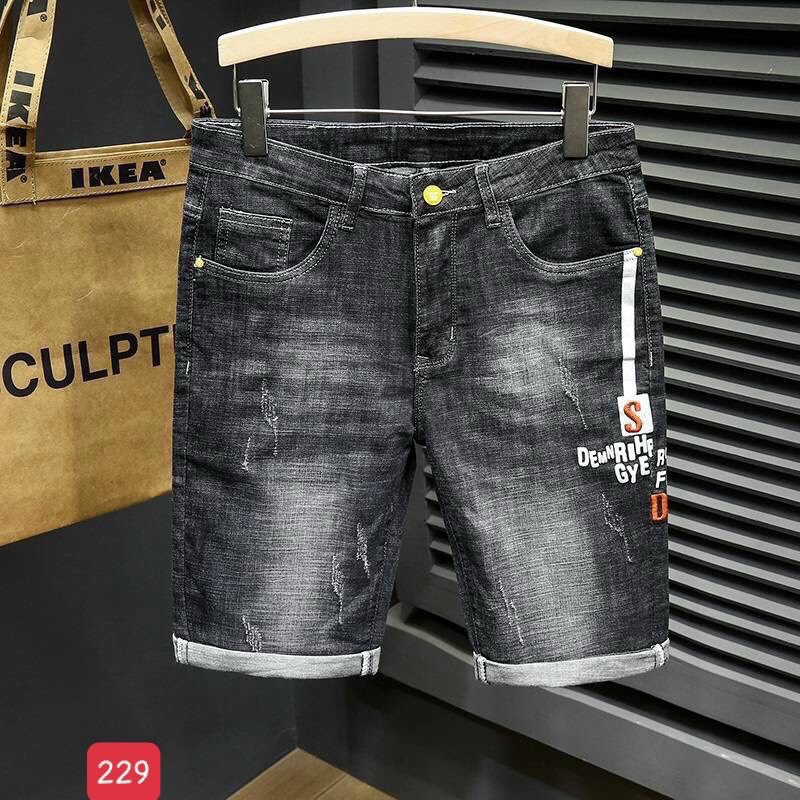 Quần short jean nam quần bò nam chất liệu denim cao cấp thời trang xịn xò hana fashion - qsjn218