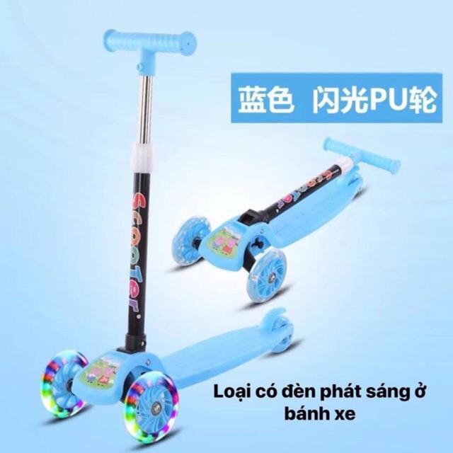 Xe trượt scooter trẻ em 3 bánh phát sáng cao cấp HAPPY KID