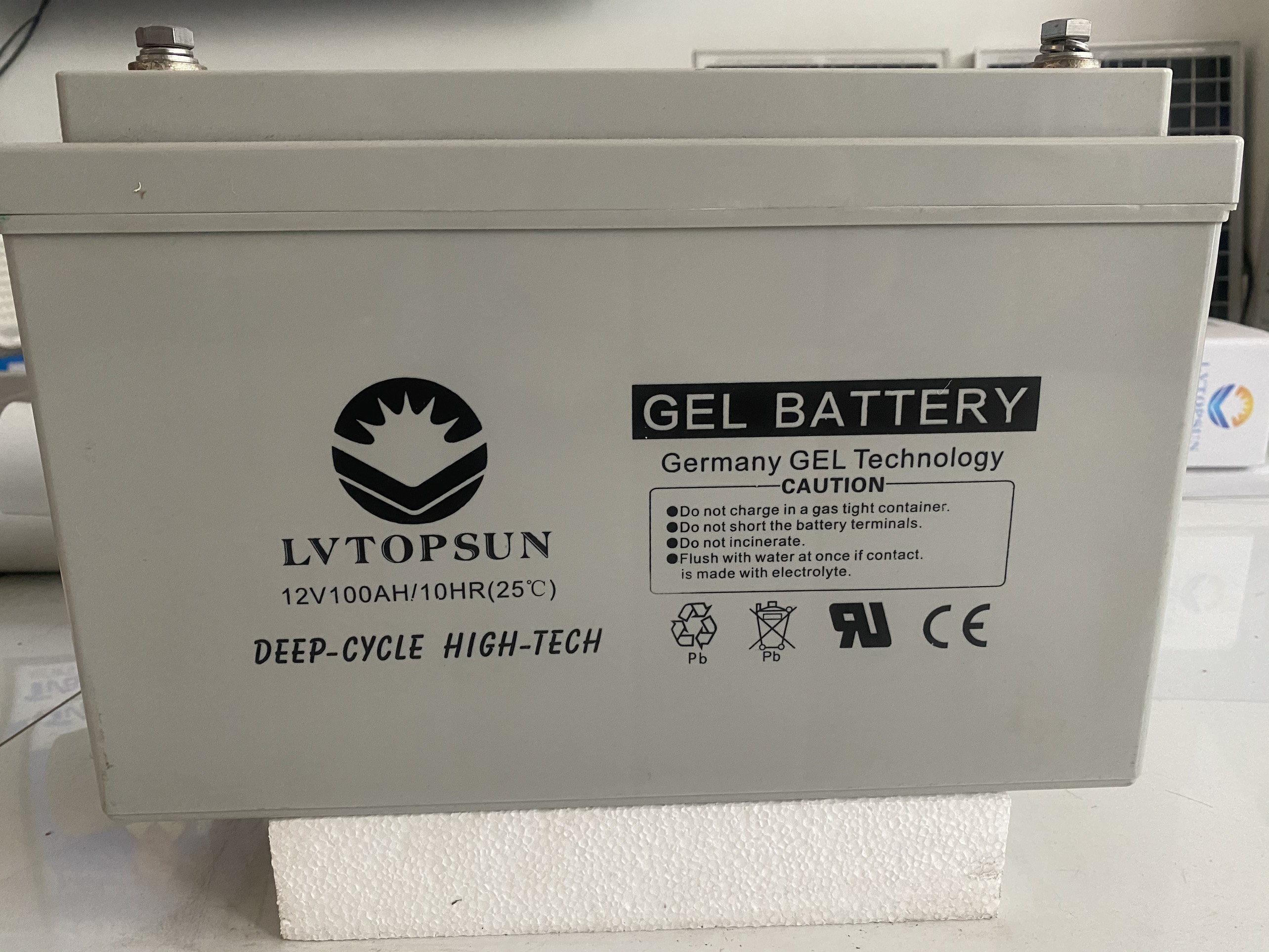 Acquy 100AH-12V dùng cho hệ thống điện năng lượng mặt trời - BH 3 năm