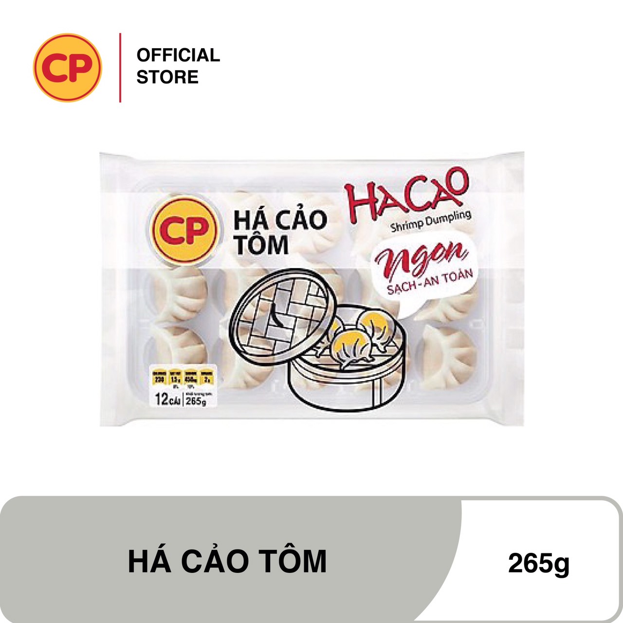 Há cảo tôm CP 265g