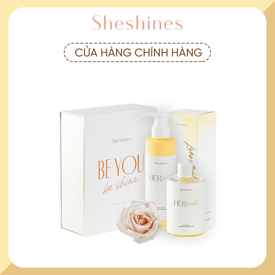 Bộ sản phẩm chăm sóc da toàn diện Gel tắm và Body Lotion của Her Scent