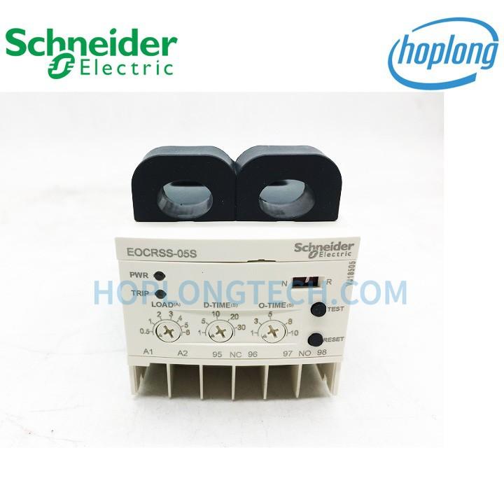 Eocrss-05s relay bảo vệ hoạt động dòng từ 0.5-6a tiếp điểm 1no1nc schneider
