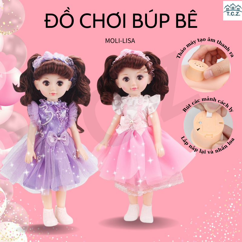 TCZ-HCM Búp Bê Barbie - búp bê 43 cm có khớp ,búp bê nữ có khớp búp bê cho bé gái búp bê barbie búp bê chibi Đồ chơi búp bê giá rẻ búp bê cho bé gái búp bê búp bê nữ có khớp 