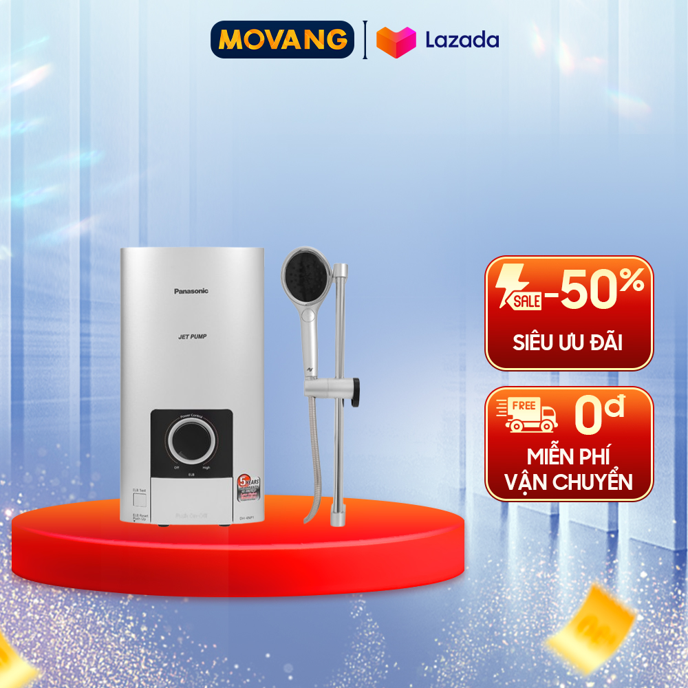 [GIAO TẠI HCM] -  Máy nước nóng Panasonic DH-4NP1VS - Công suất làm nóng 4500W Làm nóng trực tiếp Nhiệt độ tối đa 51 độ C