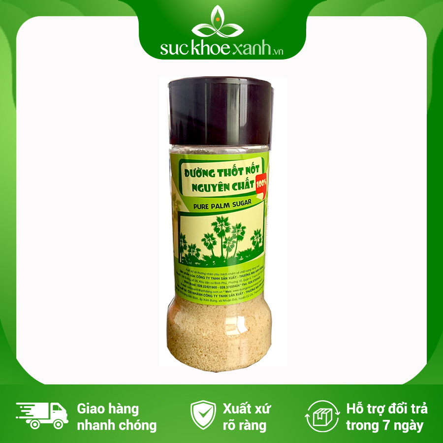 Đường thốt nốt nguyên chất cao cấp - 300g/hũ